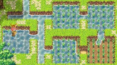 Flowing water for your rice paddies and your cat!