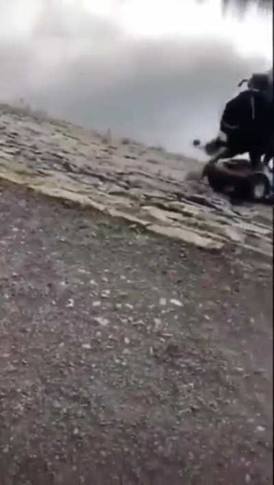 Letting your grandchild drive your scoot