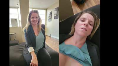 hottie in professional attire gets fucked at work
