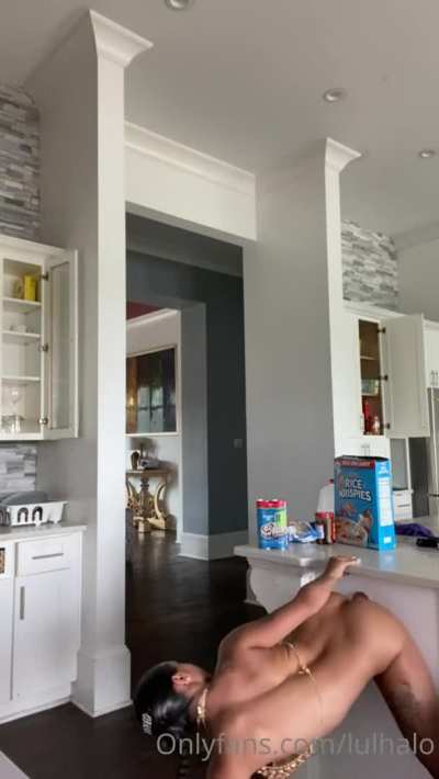 In the kitchen