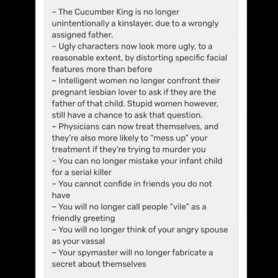 CK3 Patch Notes as if they were decrees read out by a Middle Ages Town Crier