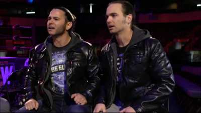"Hangman" Adam Page pouring his frustrations and heart out to The Bucks on the Dynamite before Revolution.(26/02/20)