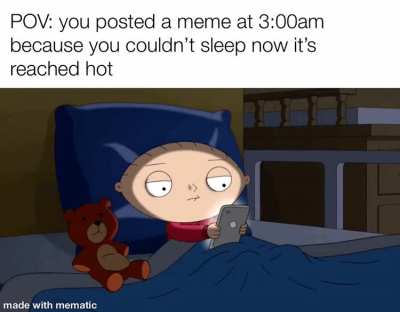 Great, I can&rsquo;t sleep