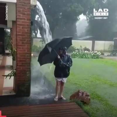 Time to stand outside in the rain!