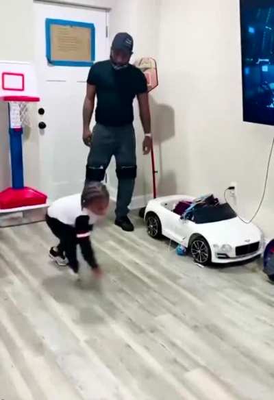 To teach his kid a lesson