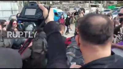 Israel police beat up a Jewish politician, Ofer Cassif, during a Palestinian solidarity protest