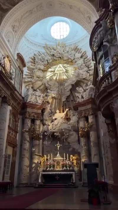 Karlskirche, Austria 🇦🇹 The Rektoratskirche St. Karl Borrom&auml;us, commonly called the Karlskirche (German for 'St. Charles Church'), is a Baroque church located on the south side of Karlsplatz in Vienna. Widely considered the most outstanding baroque church