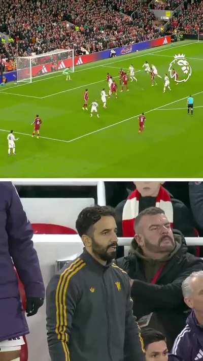 Amorim's shadow heading and reaction to Maguire's winner