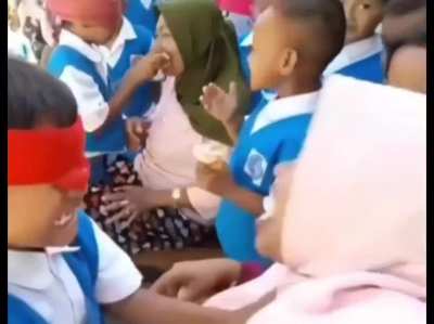 feeding bread competition to mother went wrong