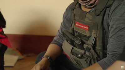 Video excerpt shows German journalist embedded with PDF-Yangon unit being targeted by Myanmar Military drones, Kayin State, 2024.
