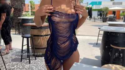 Caught Red-Handed! She Thought She Was Alone, But Someone Caught Her Flashing Nude In Public - In Sheer Clothes! You Won't Believe What Happened Next!