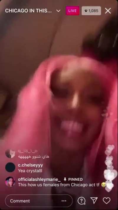 She on live going crazy rn 🤪