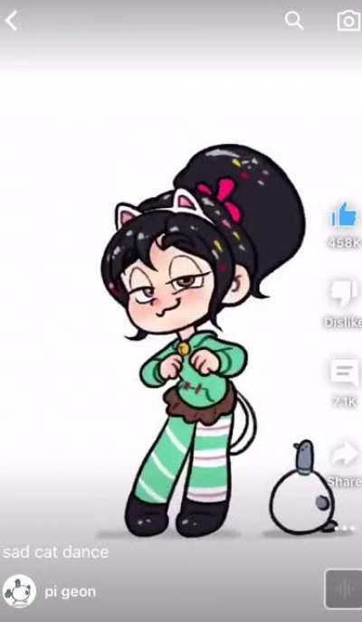 Sad cat dance