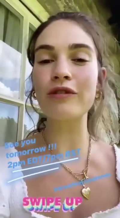 Lily via IG Stories