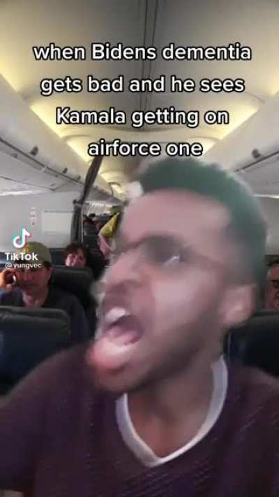When Kamala gets on Air Force One and Biden&rsquo;s dementia acts up.