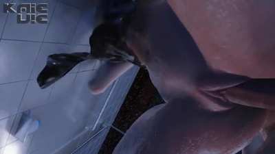 Tifa Lockhart Shower Sex (Kaie)
