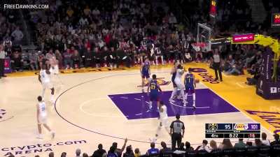 [Highlight] The Lakers (LeBron & AD) scoring with ease in the 4th quarter when putting Nikola Jokic in any pick and roll action