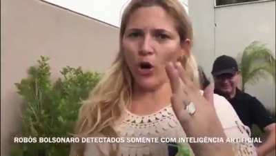 Voters of the current president of Brazil repeating the phrase 