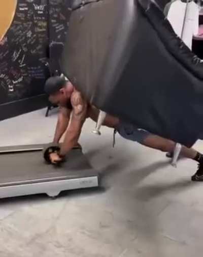 An extreme workout session.