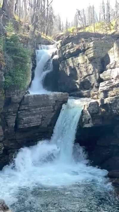 Glacier waterfall