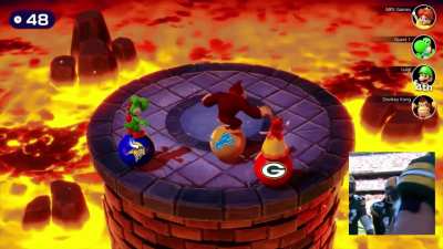 The 2022 NFC North Race in Mario Party, called by Al Michaels (unmute)