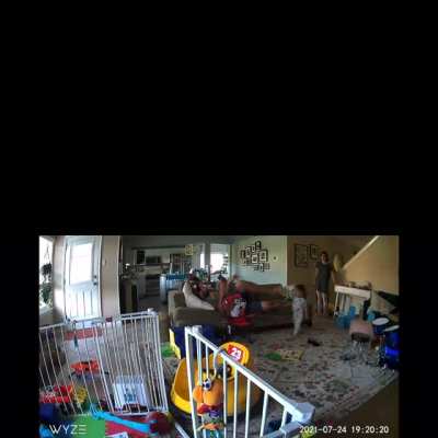 My husband accidentally drop kicked our toddler&hellip;