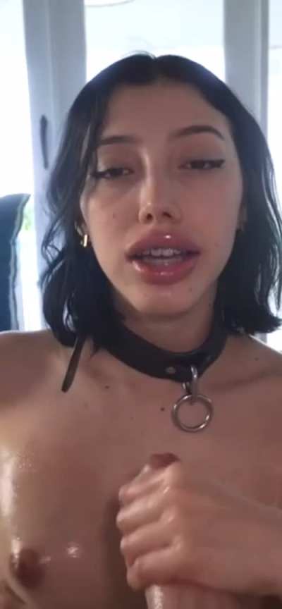 Horny Slut Huge Monster Dick Blowjob
