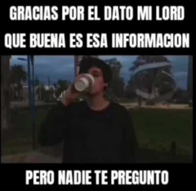 Buen dato mi rey