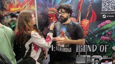 Momento m&aacute;gico na Brasil Game Show! Depois de 12 anos visitando a feira e me encantando com os cosplayers, OS COSPLAYERS SOMOS NOZES MANO!  Tupi: A Lenda de Arariboia