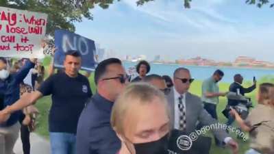 James Craig Shut Down by Protesters at Announcement of Run for Governor of Michigan