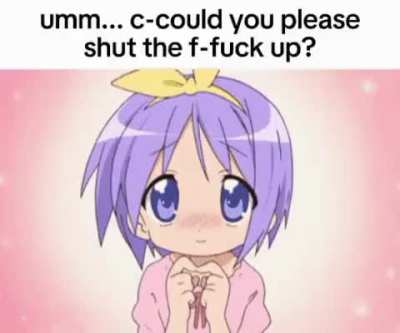 mfw ppl ask me why i still watch Lucky✩Star in 2024 &amp;gt;:3