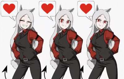 Cerberus dancing [Helltaker]