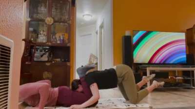 &ldquo;Couple push ups&rdquo;