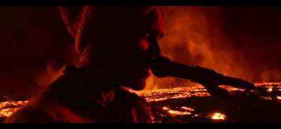 Kaleo performing his new song "skinny" live in front of an erupting volcano in iceland, link to full video in comments