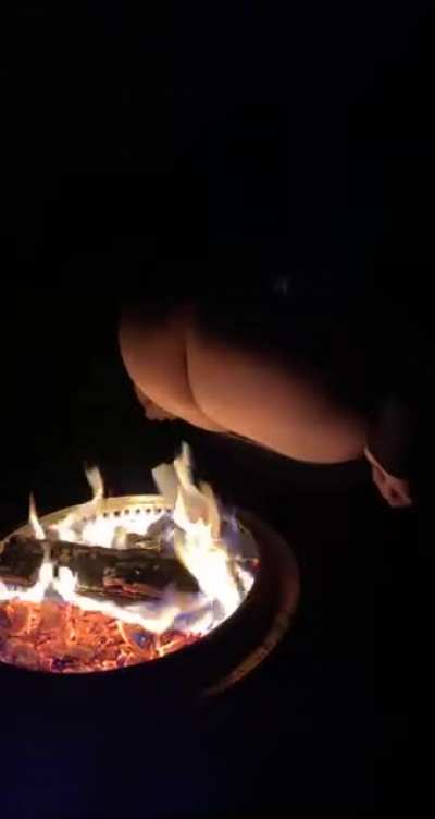 (NSFW) Farting into a firepit is one way to shave your ass.
