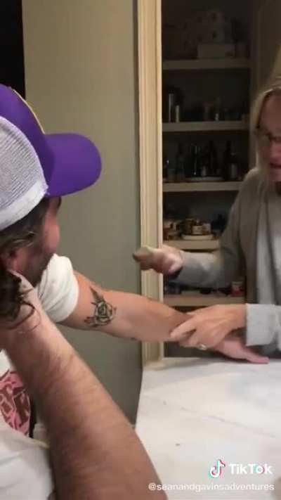 Mom has a breakdown over her sons tattoos.