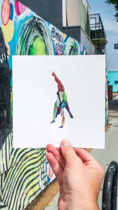 Simone Biles stop motion made with 100 paper cutouts 🇺🇸 🫡 