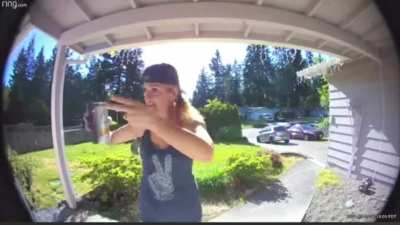 Racist neighbor tells a family to go back to their country because their kids are loud and playing