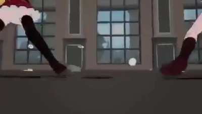 RWBY Vs JNPR Food Fight (with War as background music)