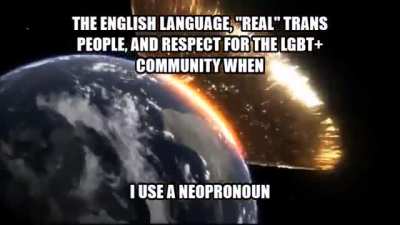 "you're destroying the english language this is why people hate us 😡😡😡"