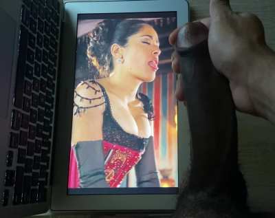 salma is helping me with my morning wood