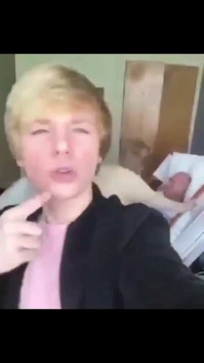 Kid makes a TikTok at grandpa’s deathbed