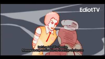 Ronald vs Jollibee sana mapansin ni kuya kristian