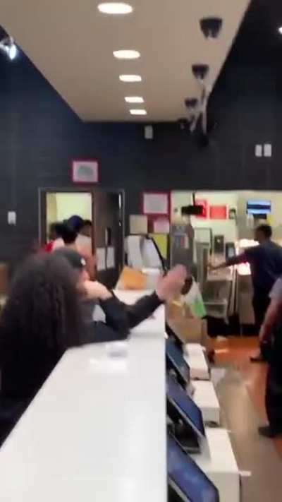 Group of teens DESTROY McDonald&rsquo;s and maces the security guard!