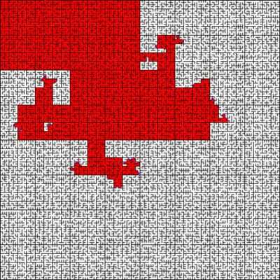 Slowly Filling a Maze