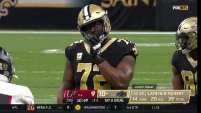 Funny moment from the game yesterday. #54 of the Falcons shows blitz, Armstead takes his mouthguard out and shouts over to Taysom: "He ain't coming Taysom. He ain't coming". Snaps the ball...and #54 drops into coverage...