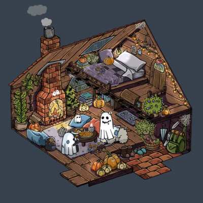 Hot cocoa after Treat or Trick (Ham&rsquo;s Cottage Halloween Ver.) By me, sounds on.