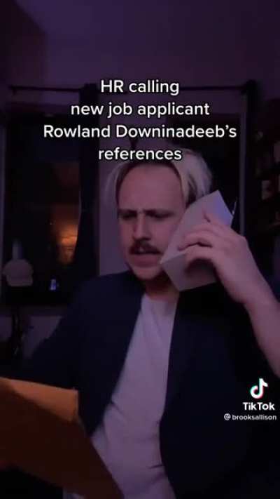 I hate being Roland's reference