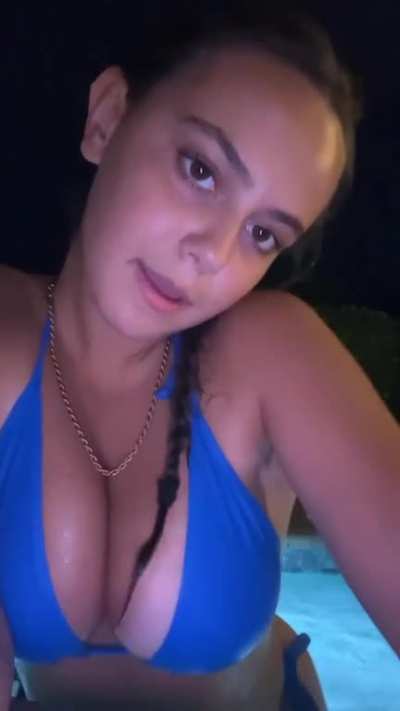 Late night swim