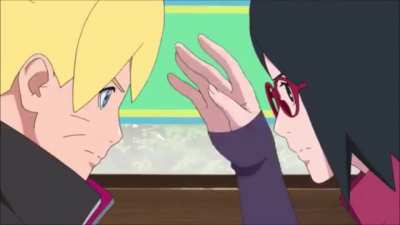 Boruto must've gotten Deepa PTSD from Sarada here🤣